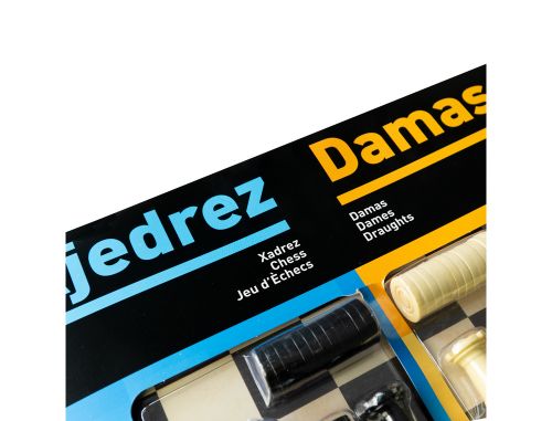 Xadrez com damas tabuleiro grande 41x40x4,6 cm , Fournier , 43760 , 8420707294595